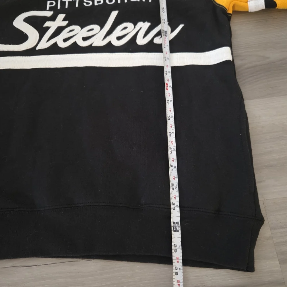 Youth Pittsburgh Steelers Hoodie Mitchell‎ & Ness Throwbacks Size LARGE